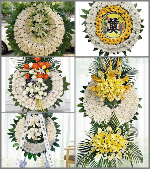 山东滨州滨城区秦皇台乡打油张村花圈速递
